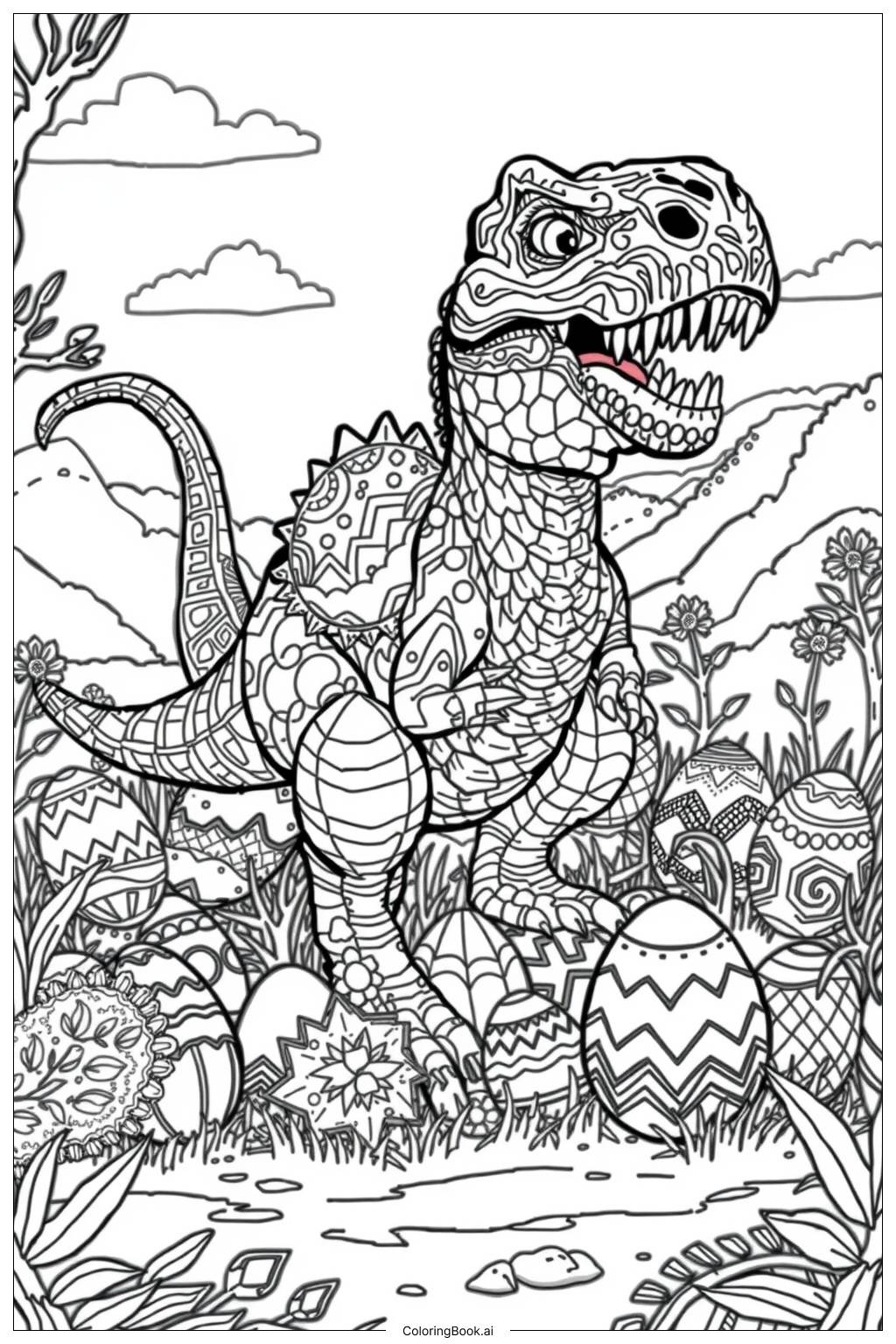 41 Dinosaur Coloring Pages Free PDF PNG Printables 