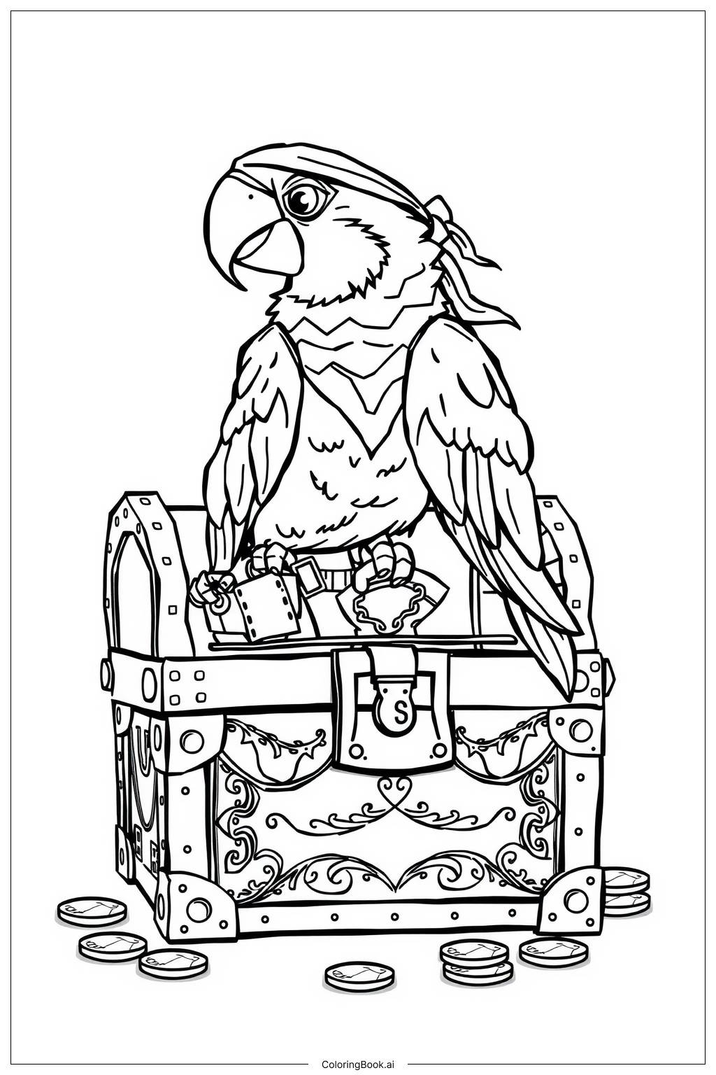 41 Parrot Coloring Pages Free PDF PNG Printables 
