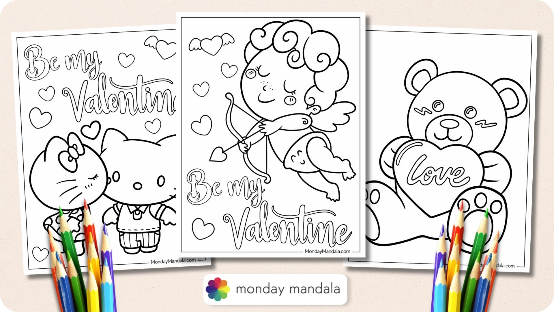 Free Printable Coloring Pages Valentines Day