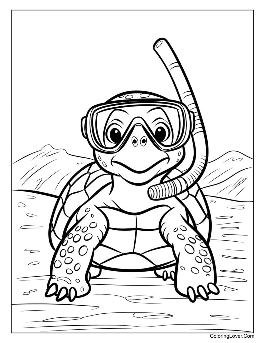 Free Sea Turtle Coloring Pages