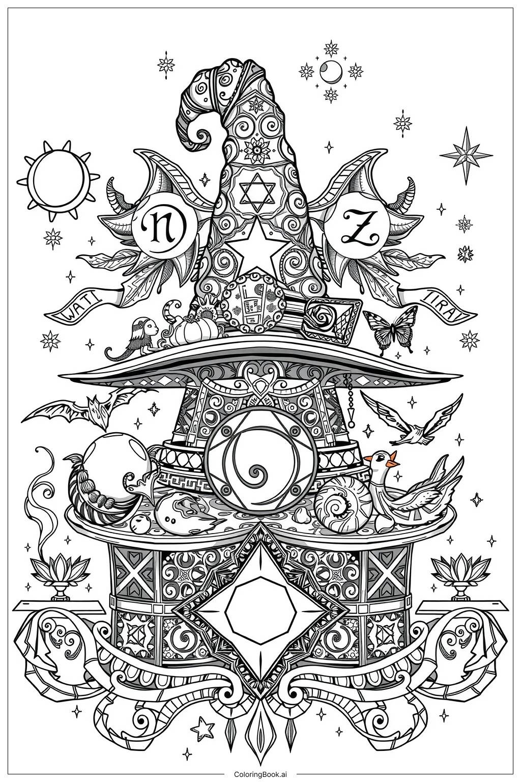 43 Witch Coloring Pages Free PDF U0026 PNG Printables 