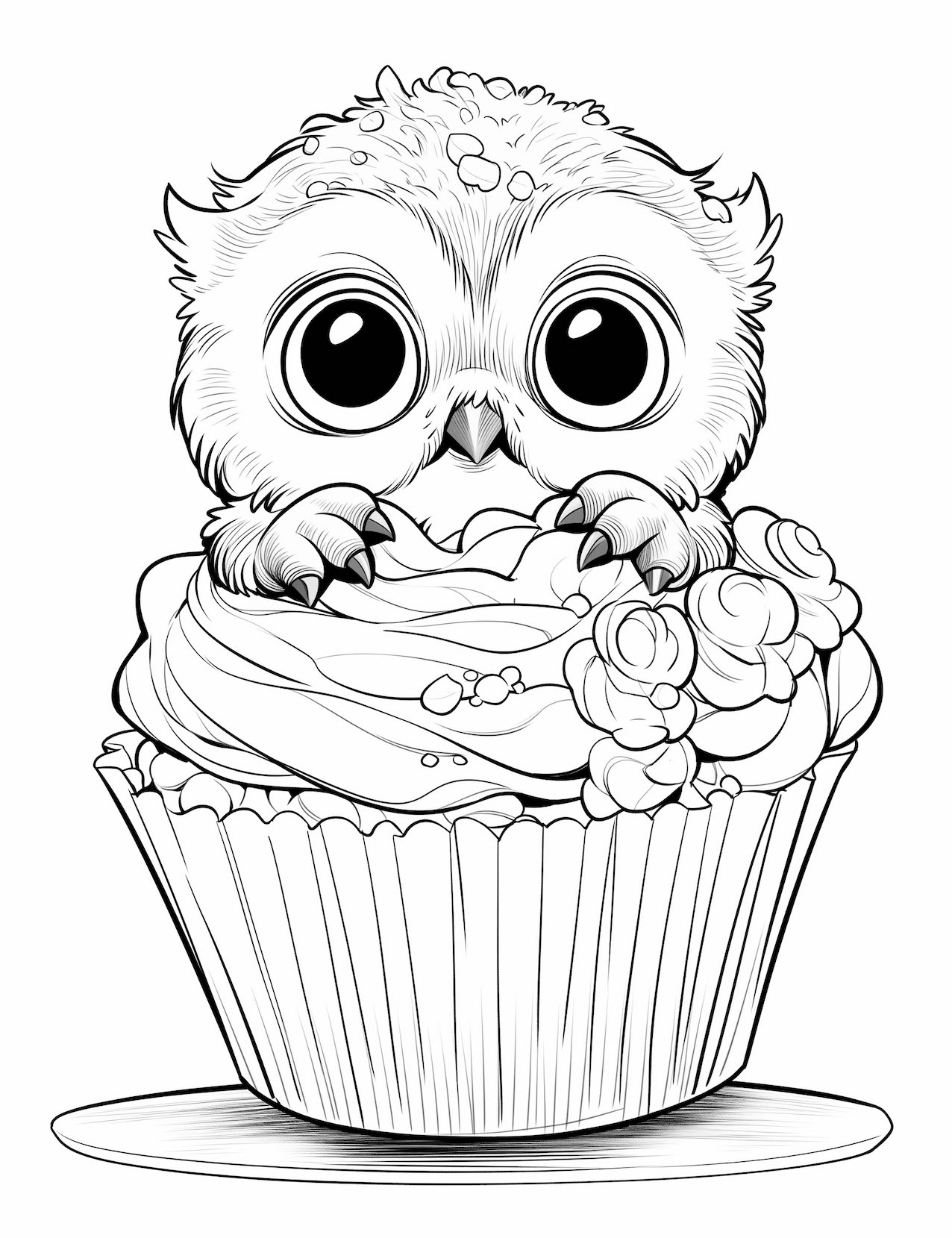 Free Coloring Pages Owl