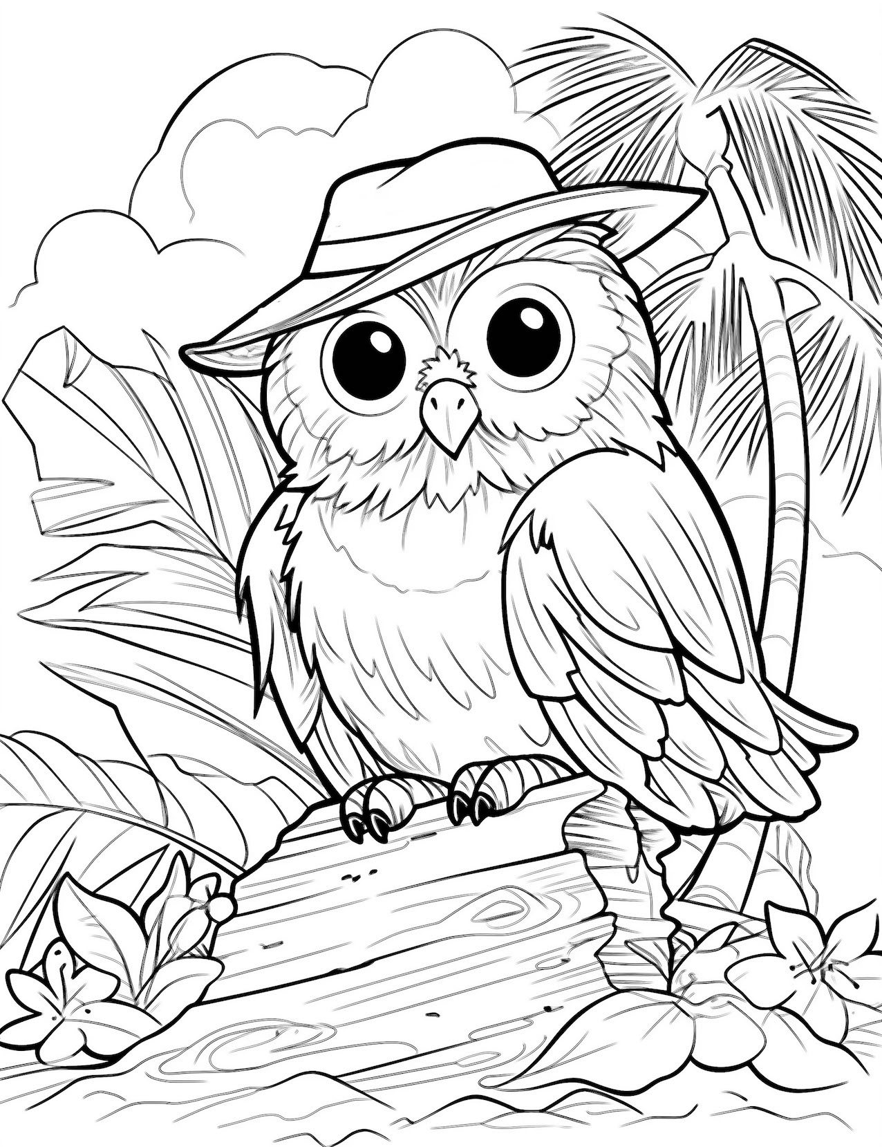Owl Coloring Pages Free Printable