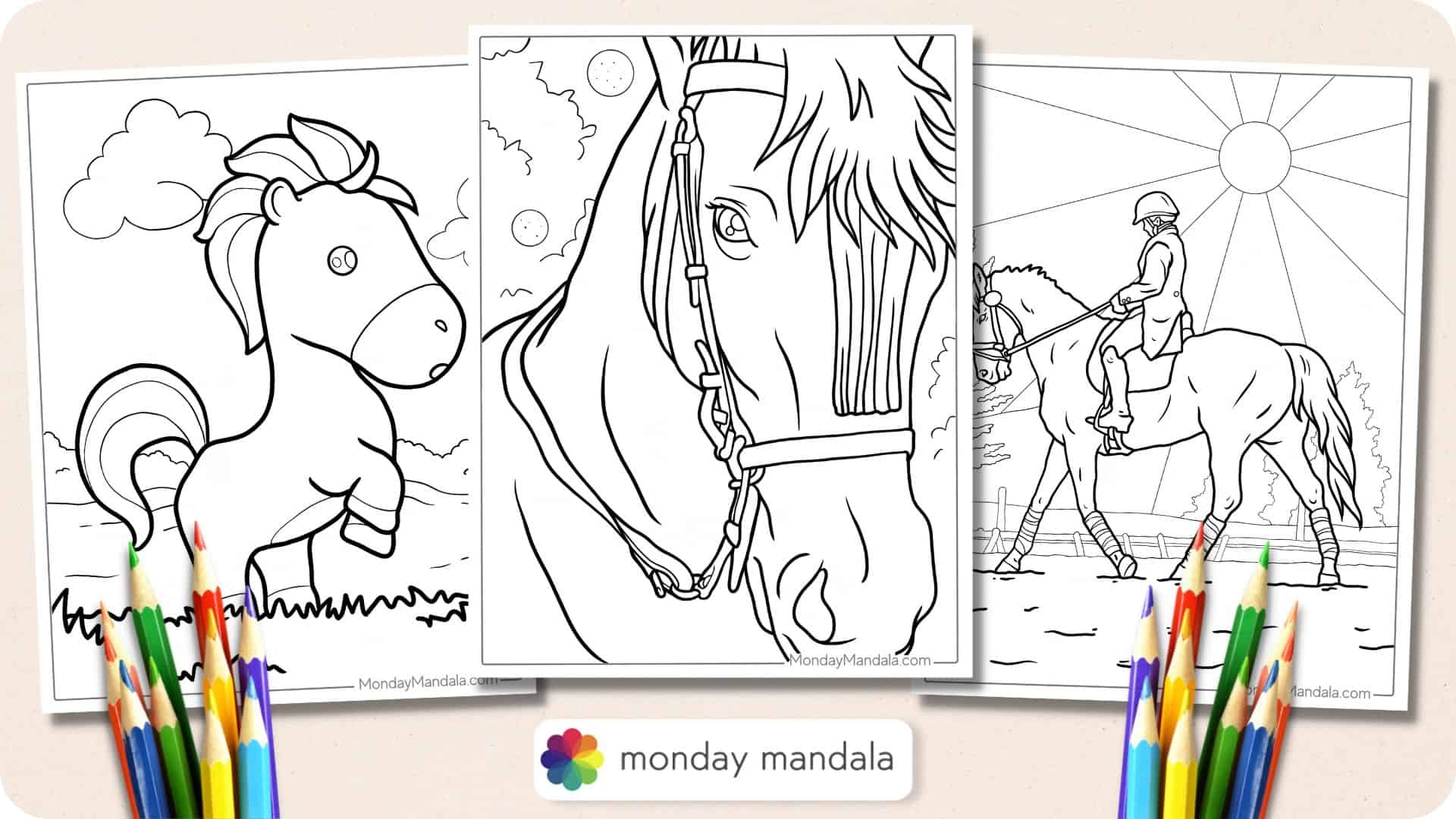 Horse Coloring Pages Free Printable