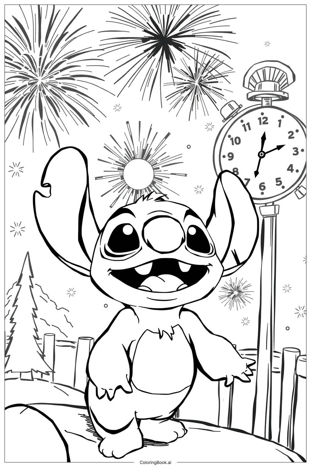 44 Stitch Coloring Pages Free PDF PNG Printables 