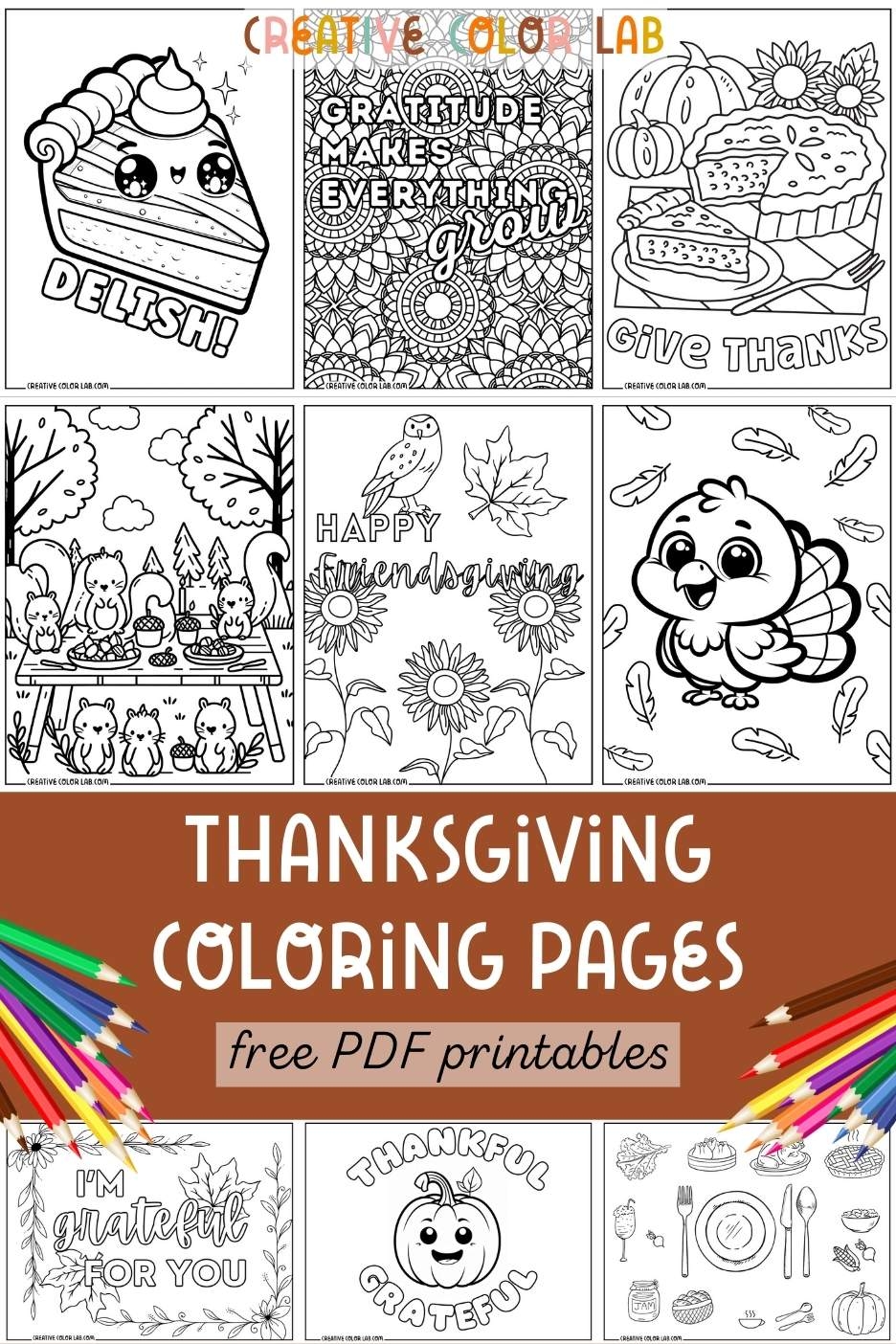 Free Printables Thanksgiving Coloring Pages