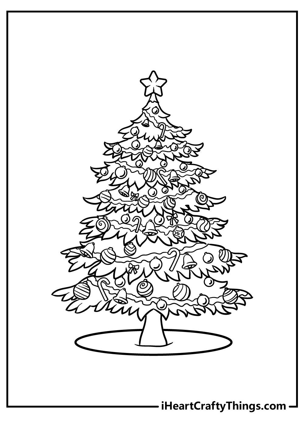 45 Christmas Tree Coloring Pages 100 Free Printables 