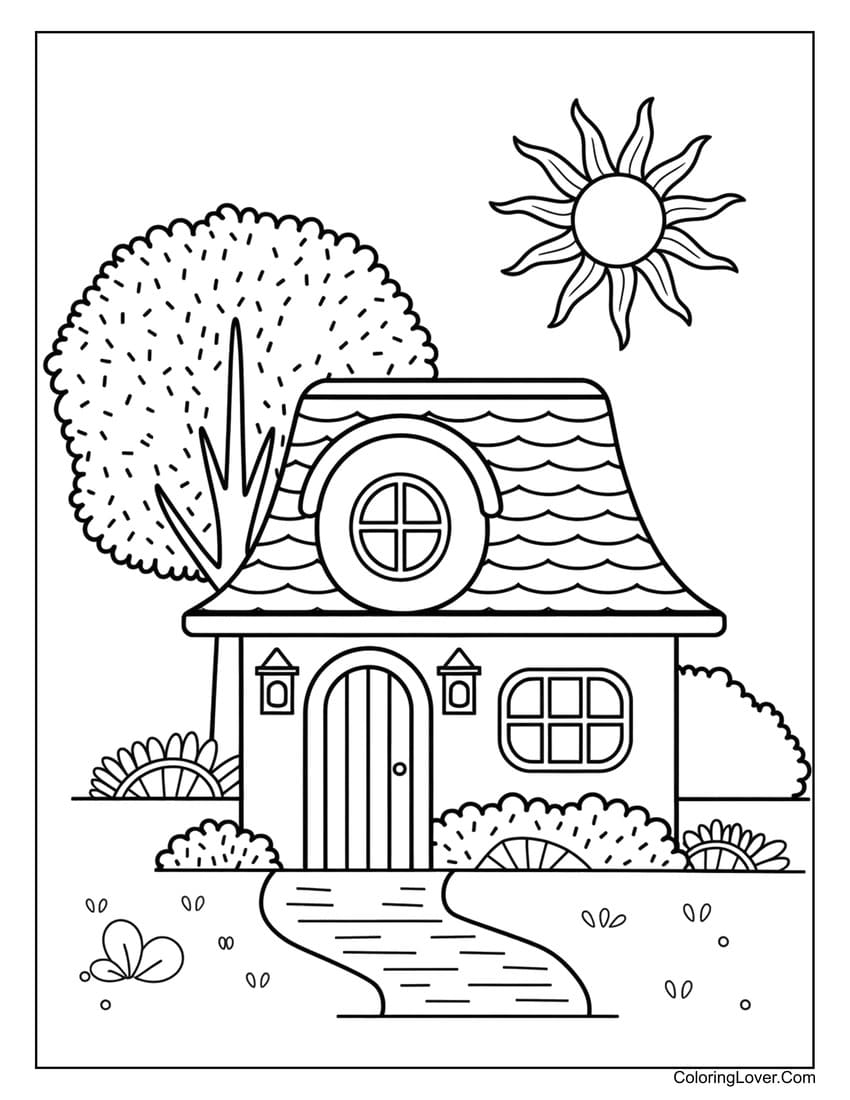 Free Cozy Coloring Pages For Adults