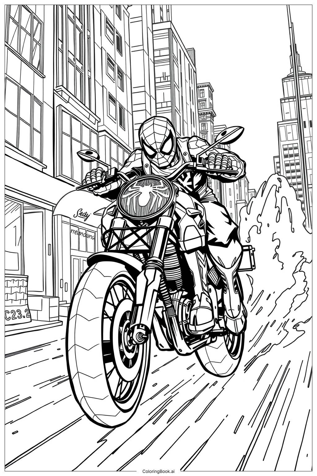 47 Motorcycle Coloring Pages Free PDF PNG Printables 