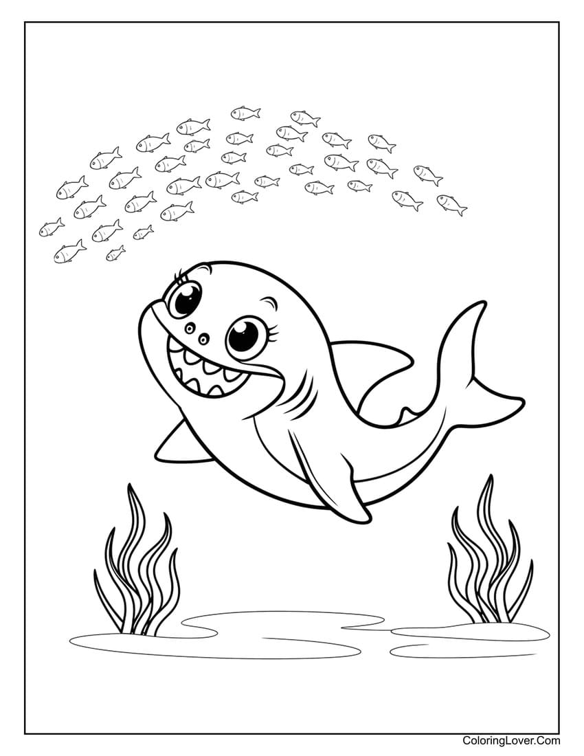 Shark Coloring Pages Free