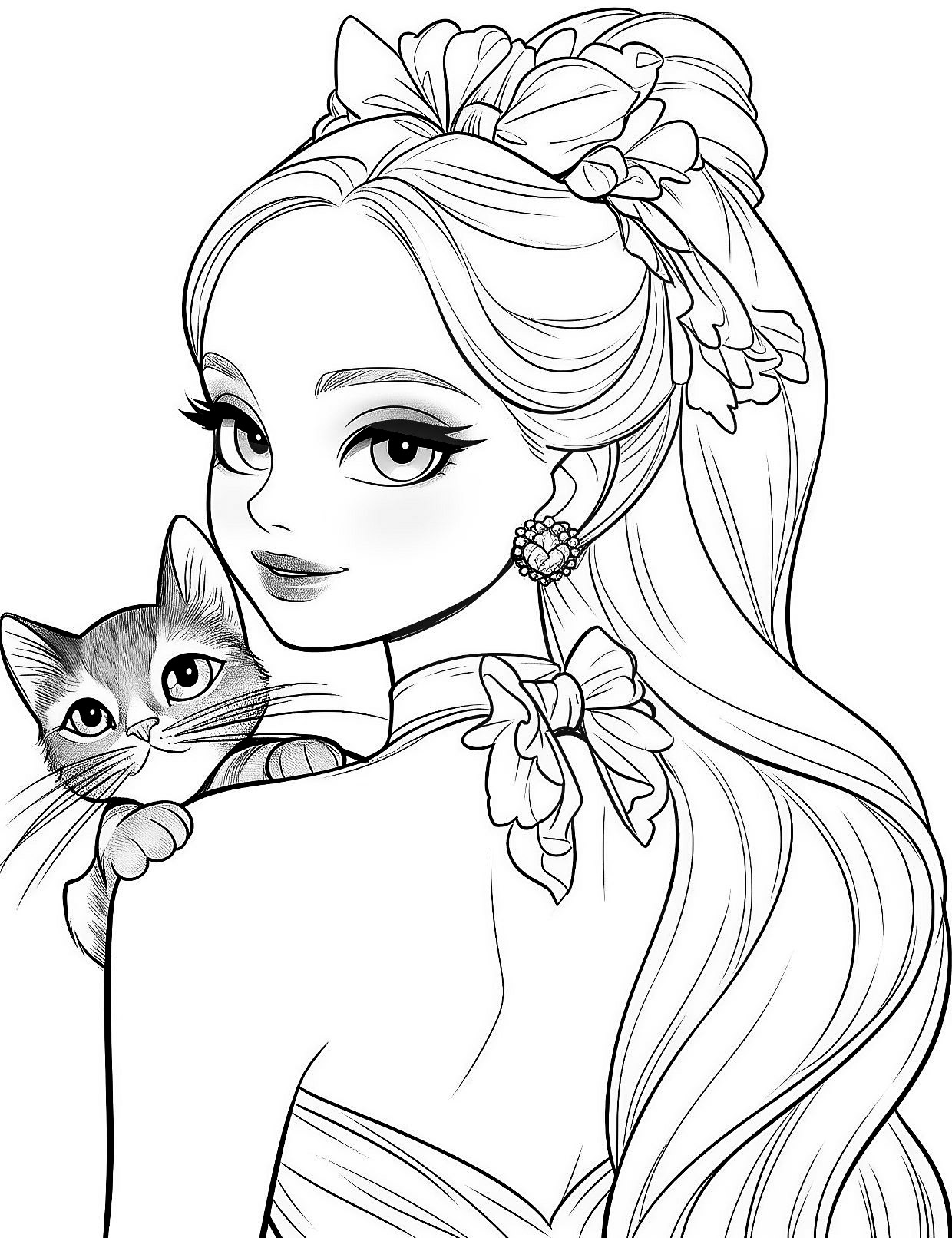 Fashion Barbie Coloring Pages Printable
