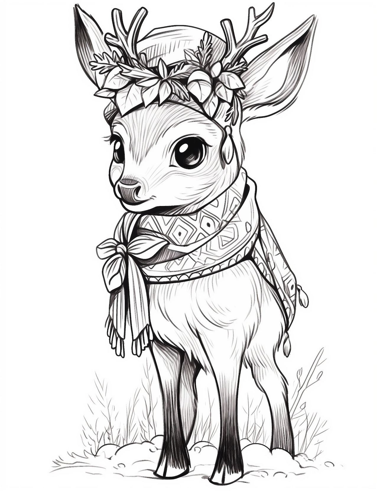 48 Enchanting Deer Coloring Pages For Kids And Adults Our Mindful Life