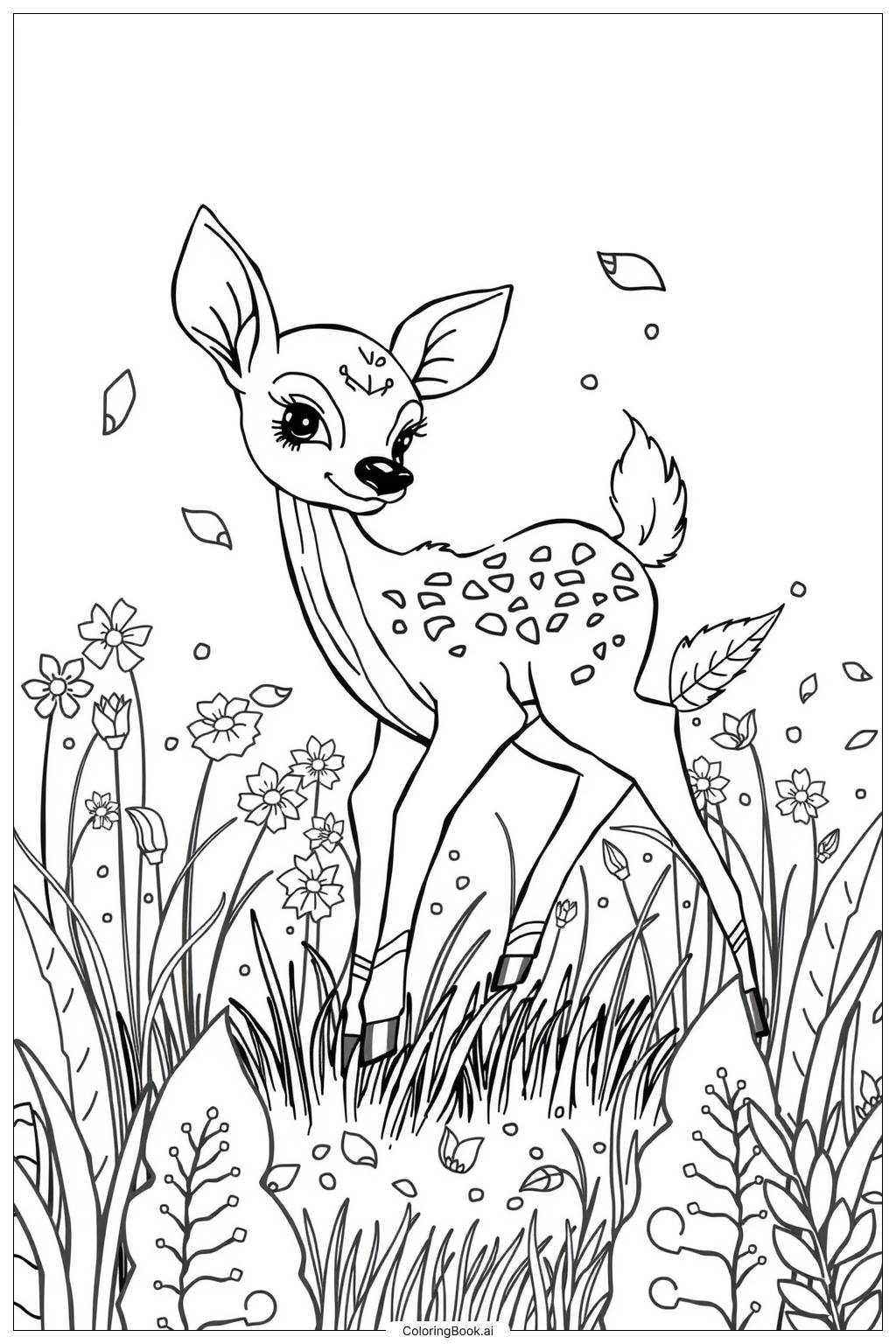 49 Deer Coloring Pages Free PDF PNG Printables 