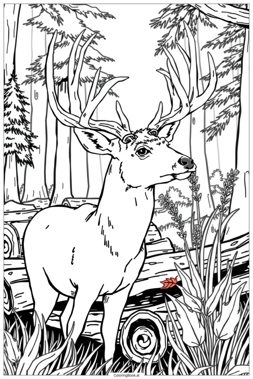 49 Deer Coloring Pages Free PDF PNG Printables 
