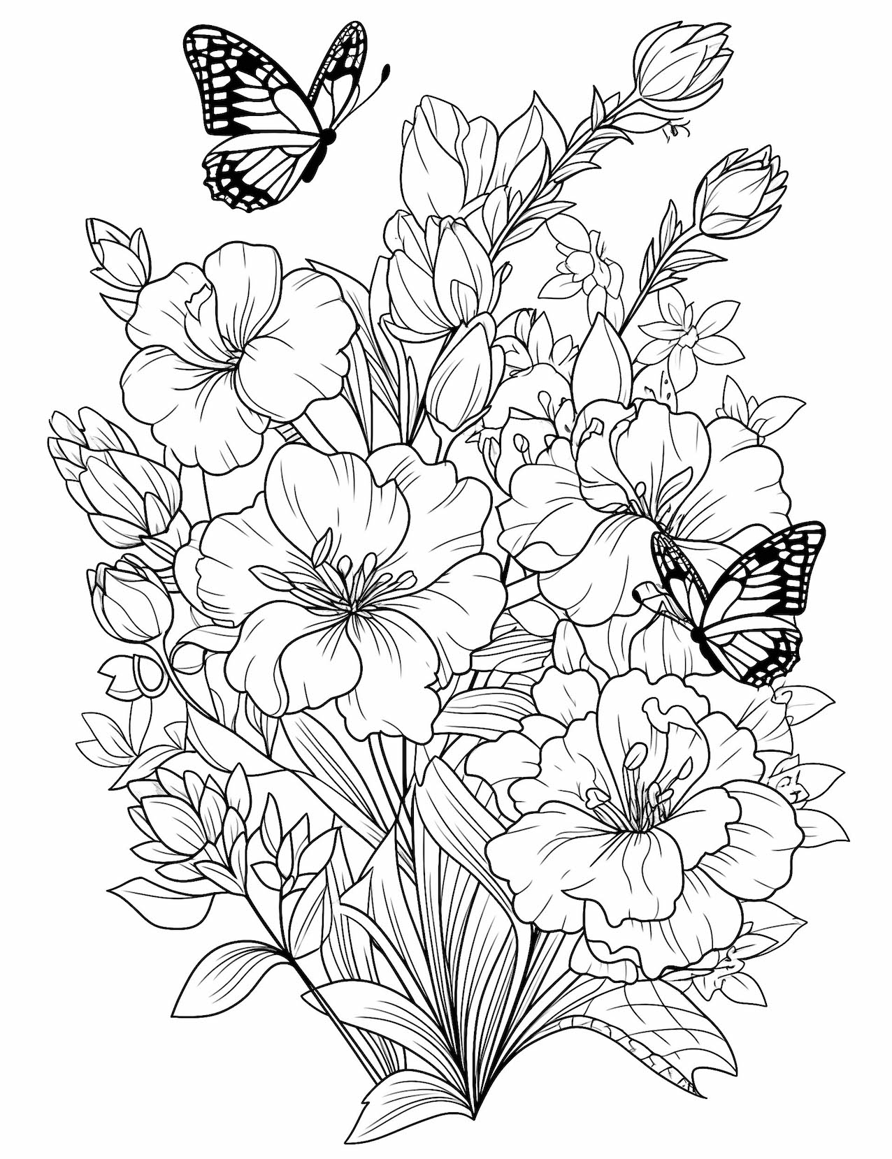 Free Printable Full Size Spring Coloring Pages