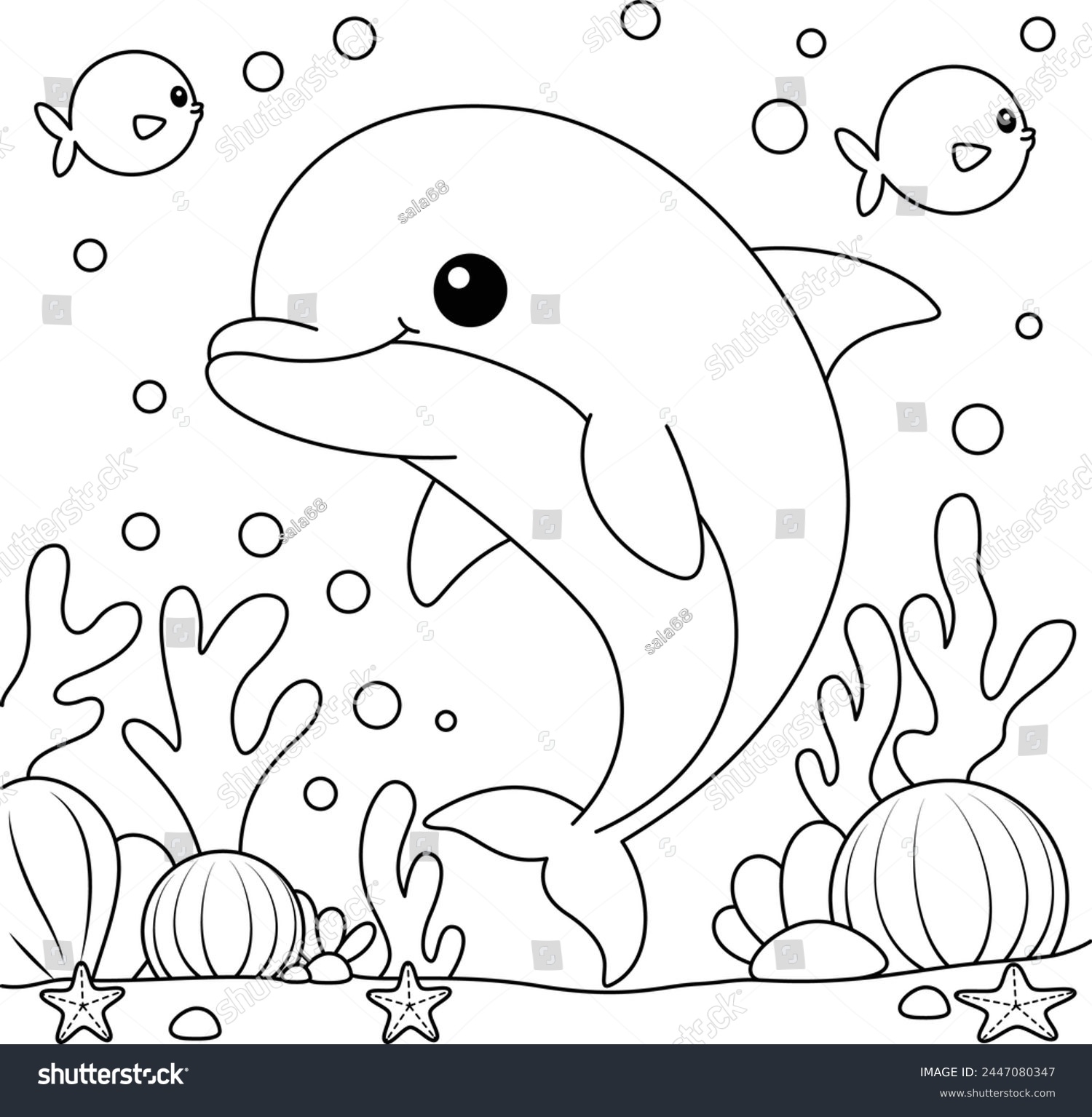 Printable Coloring Pages Dolphins