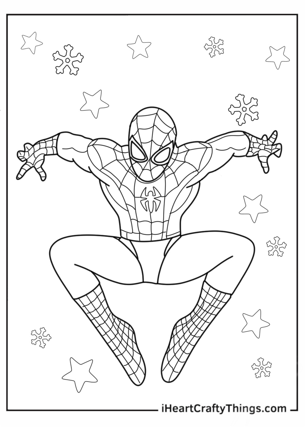 Free Printable Spiderman Color Pages