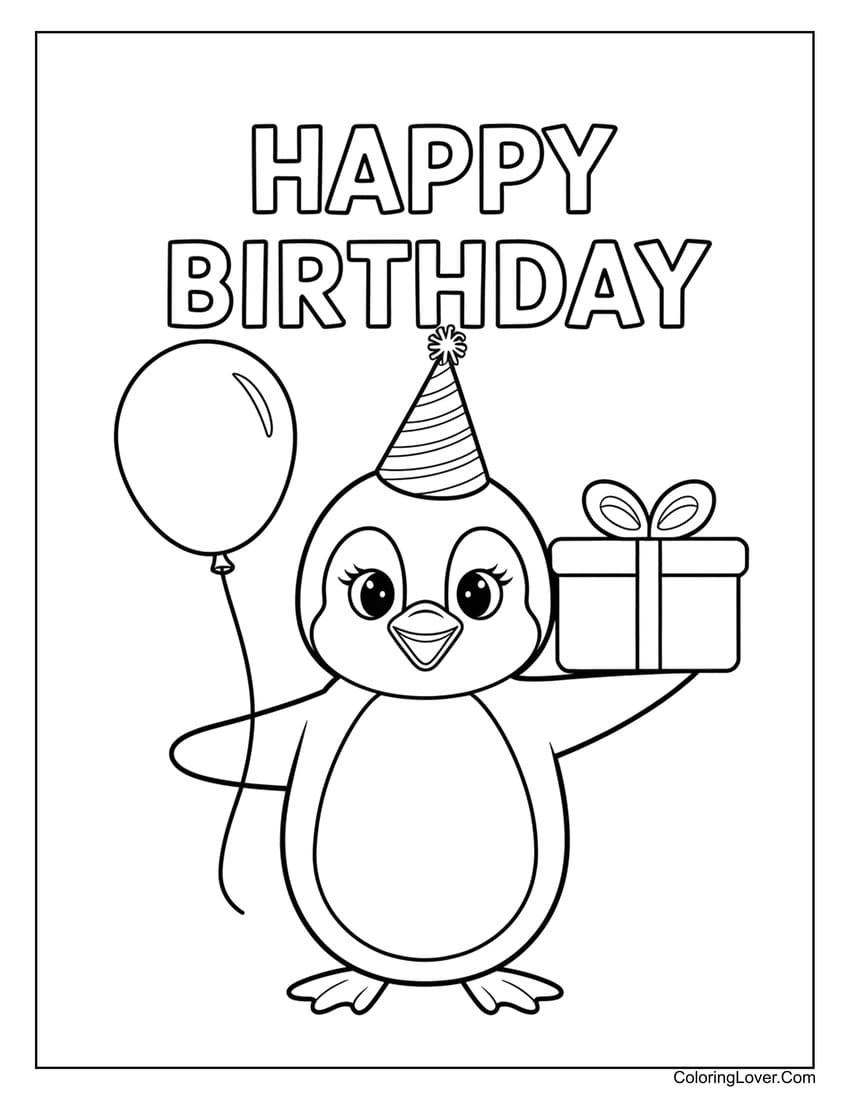 51 Happy Birthday Coloring Pages Free Printables For All Ages 