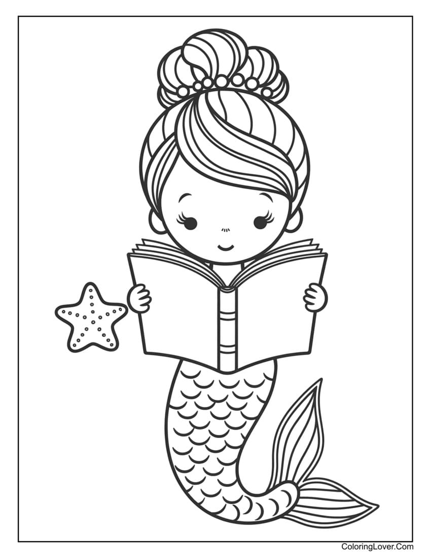 51 Mermaid Coloring Pages Free Printables For All Ages 