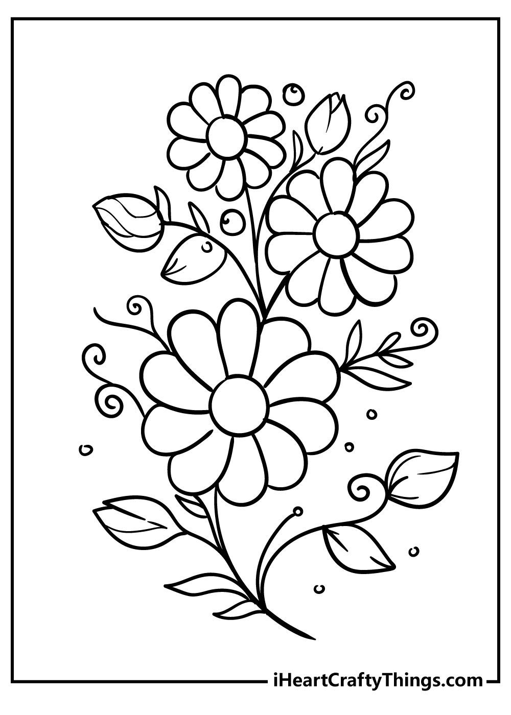 Free Flower Coloring Page
