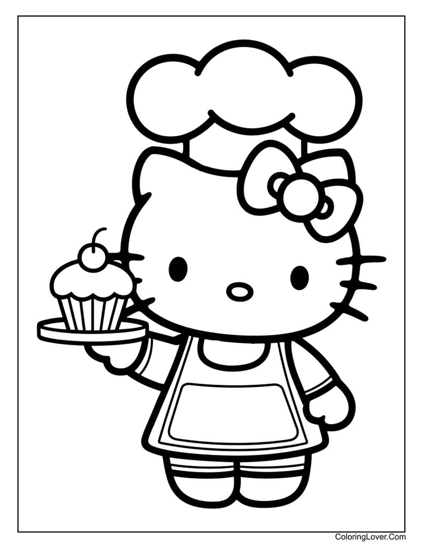 Free Cupcake Coloring Pages Printable