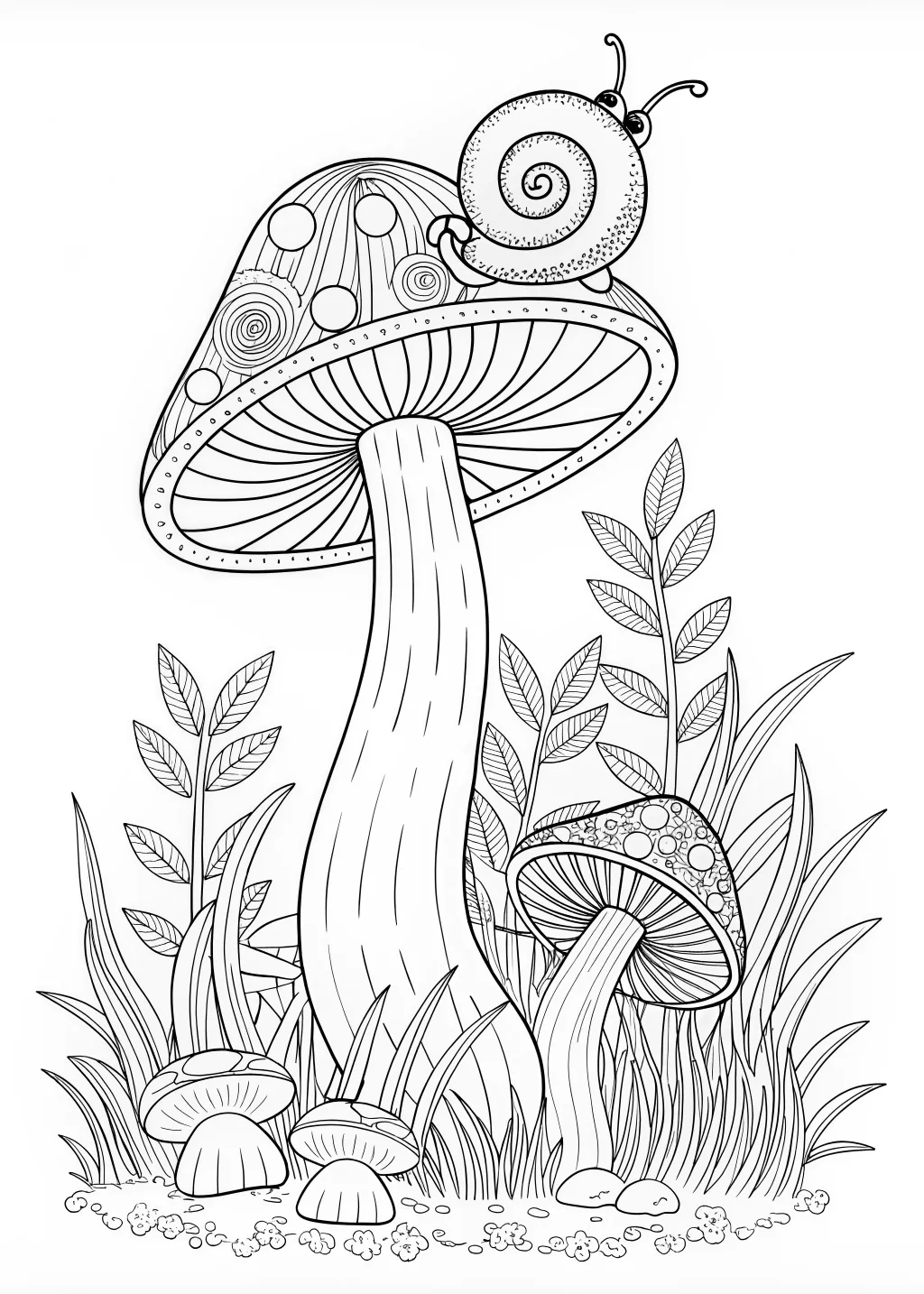 53 Mushroom Coloring Pages
