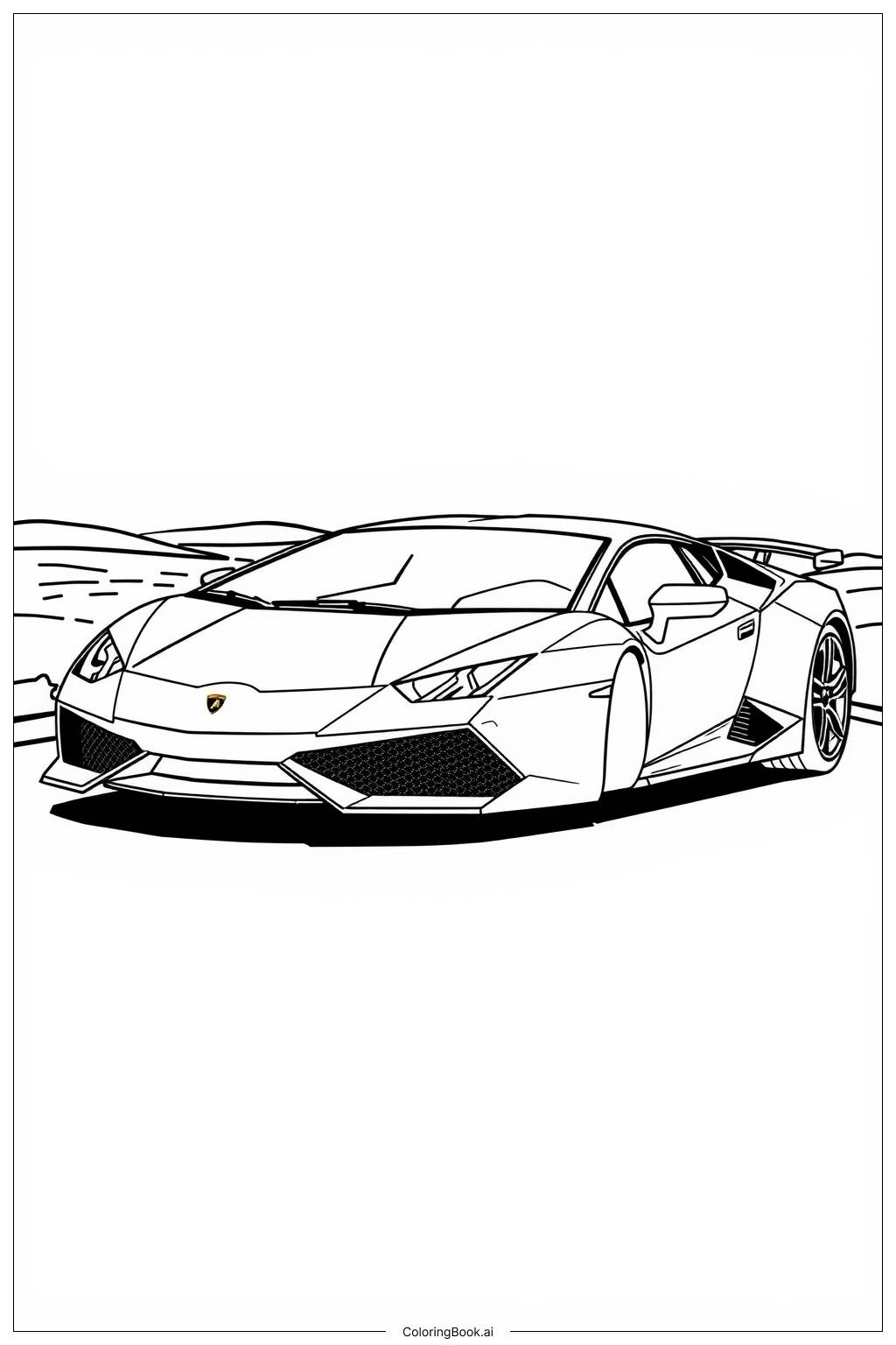 55 Lamborghini Coloring Pages Free PDF U0026 PNG Printables 