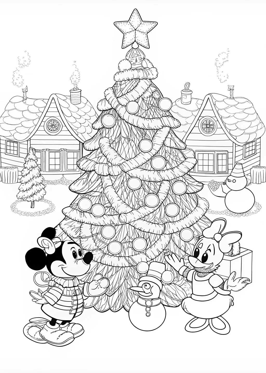 Disney Christmas Coloring Pages Printable