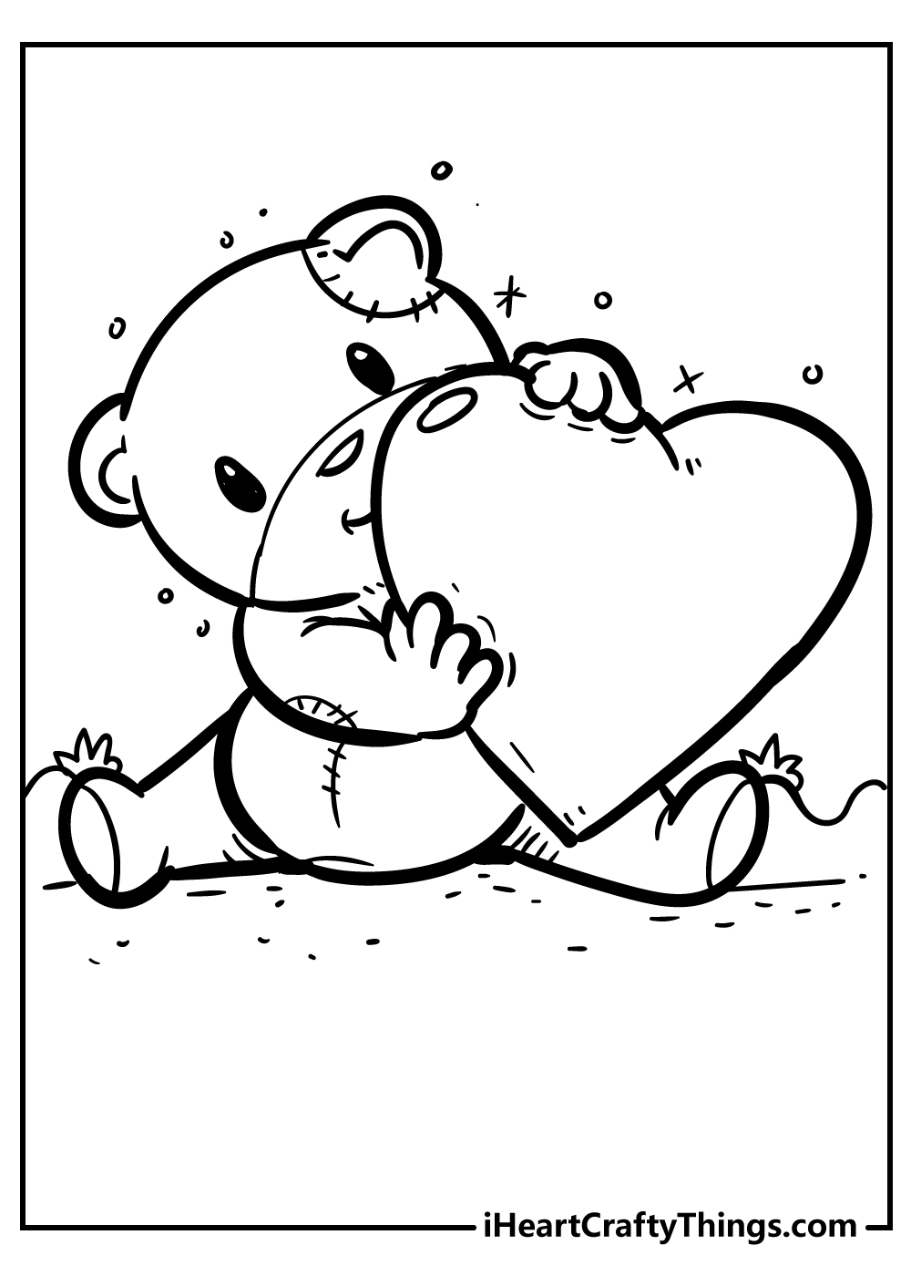 Heart Coloring Page Free