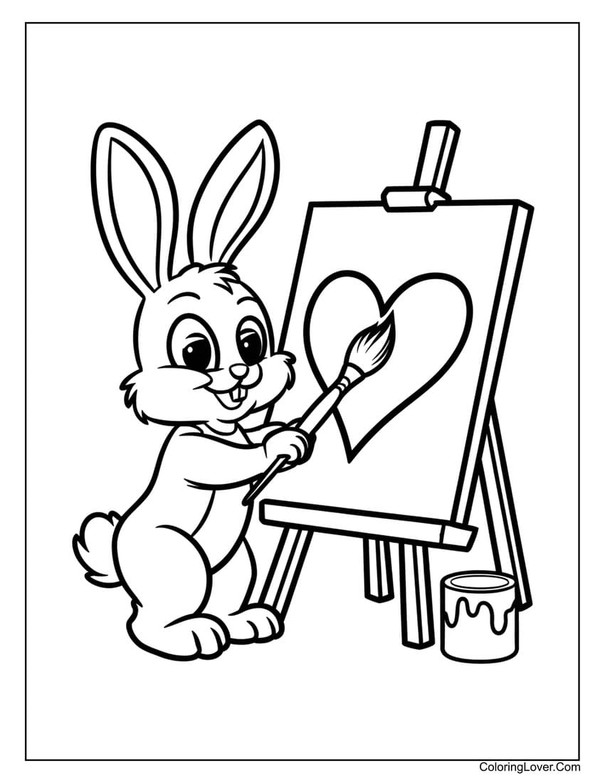 Easter Bunny Free Coloring Pages