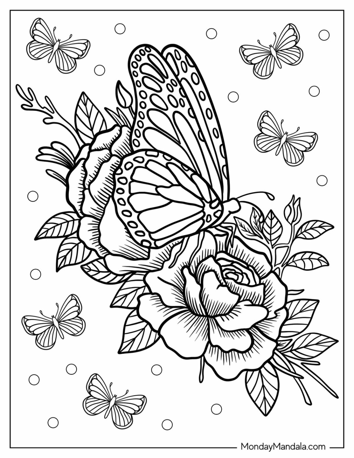 62 Butterfly Coloring Pages Free PDF Printables 