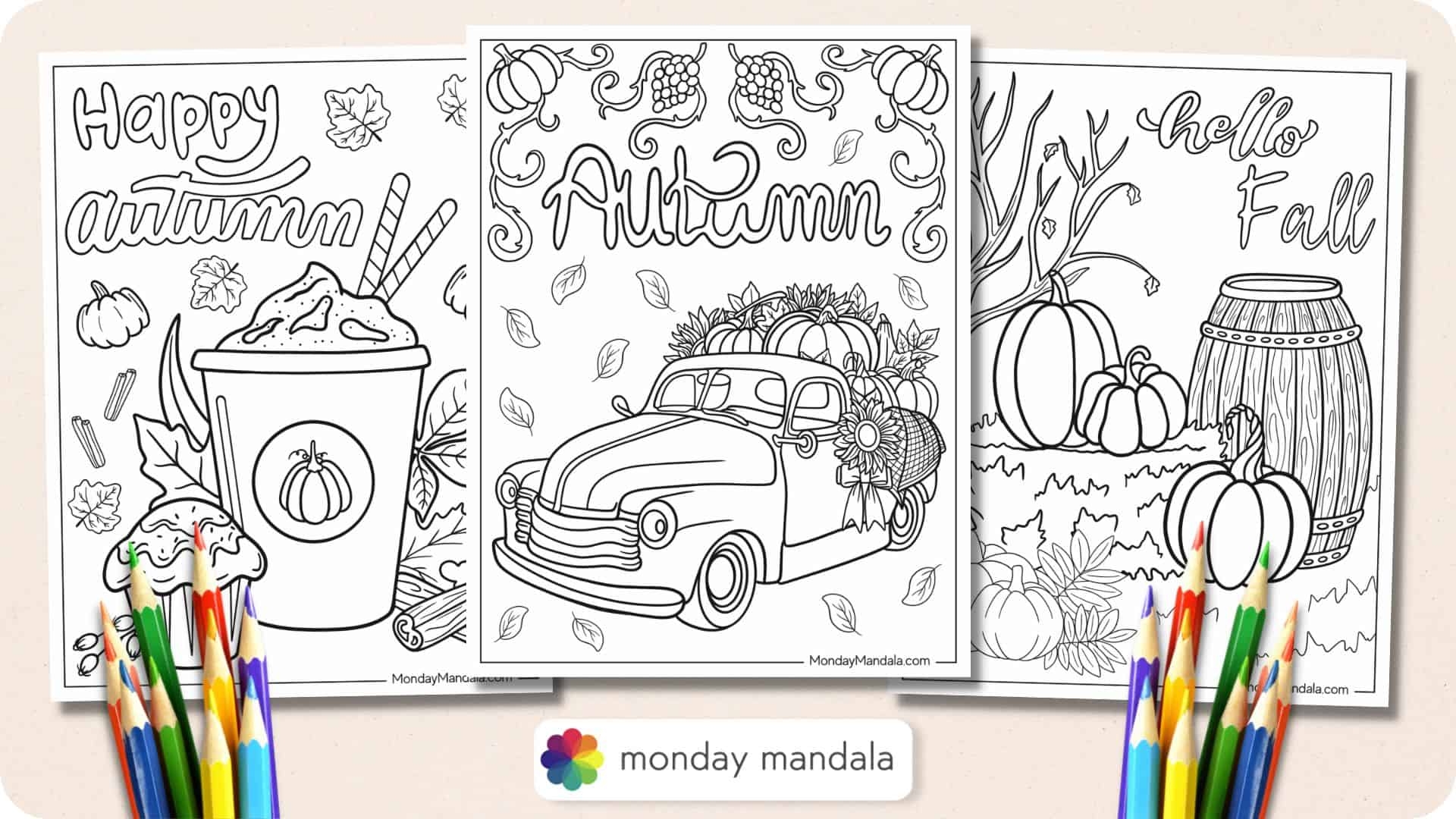 Free Color Pages For Fall