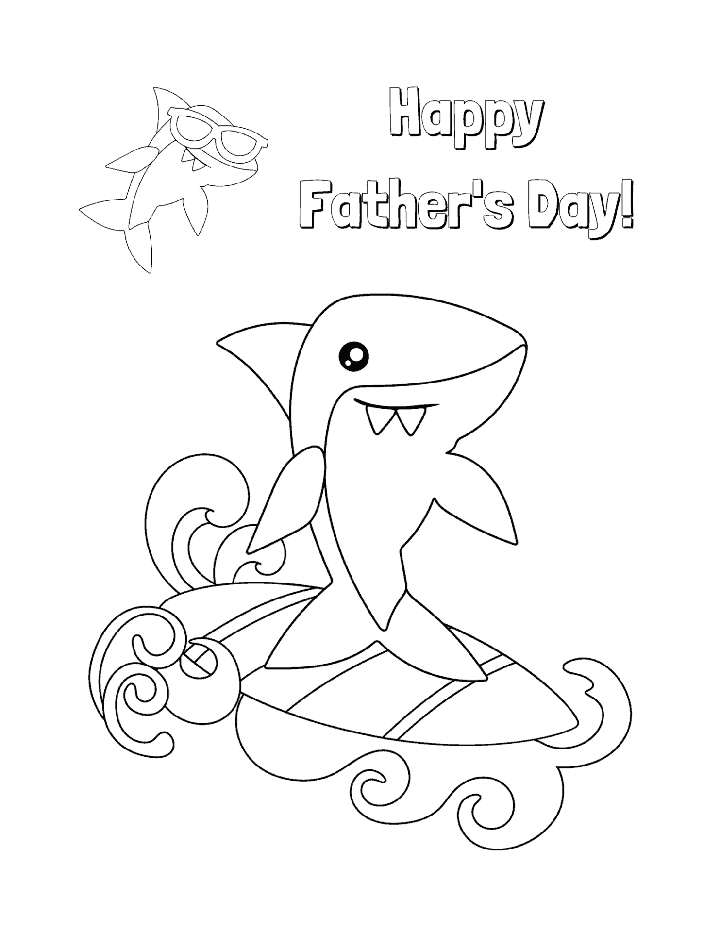 7 Free Father s Day Coloring Pages Printable Preschool And Up