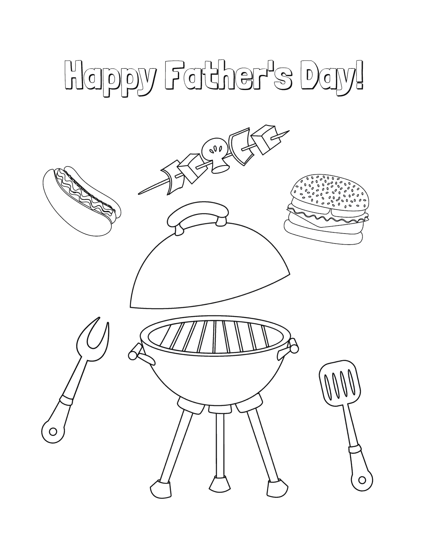 Free Father's Day Coloring Page