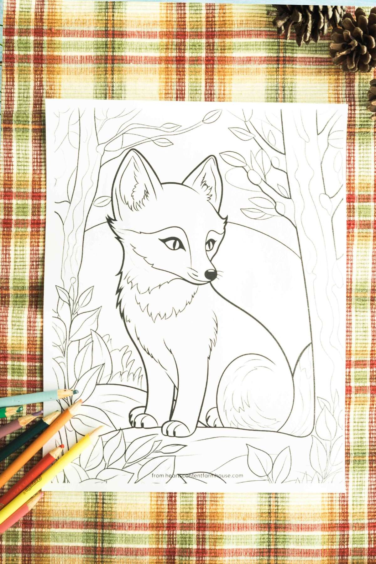 Fox Coloring Pages Free Printable