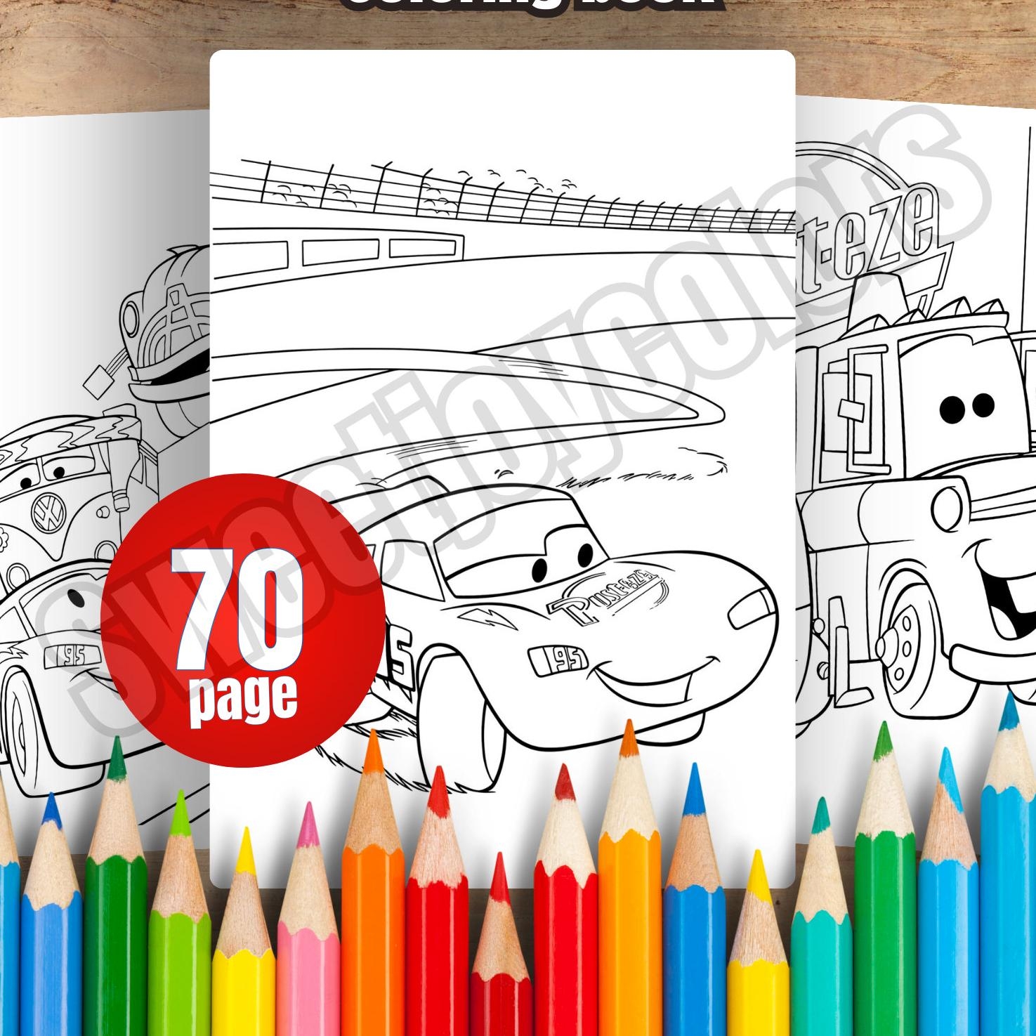 Lightning Mcqueen Coloring Pages Printable Pdf