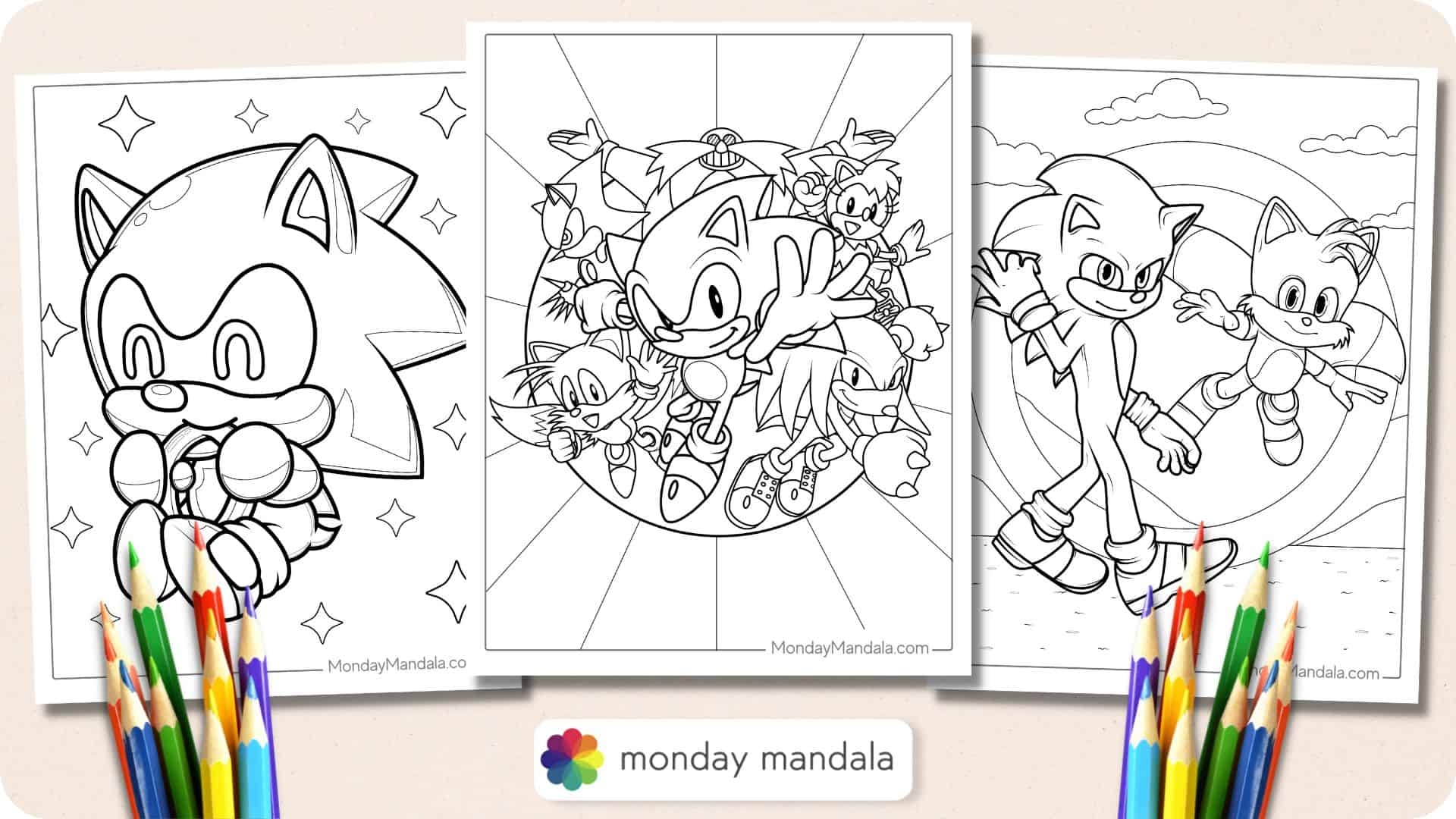 72 Sonic Coloring Pages Free PDF Printables 