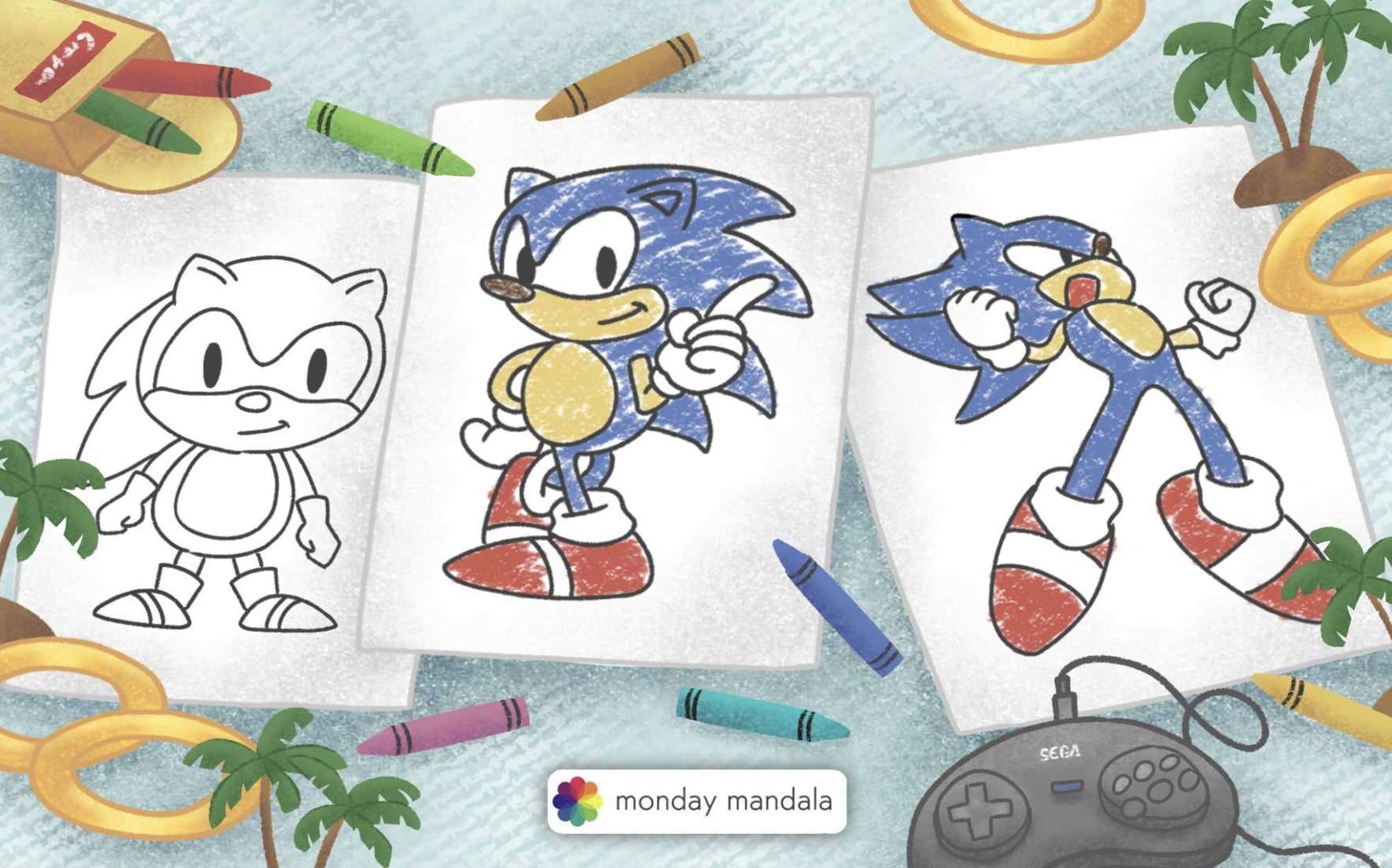 72 Sonic Coloring Pages Free PDF Printables 