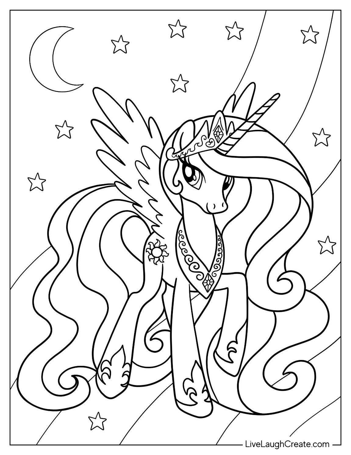 Printable Free Printable Unicorn Coloring Pages