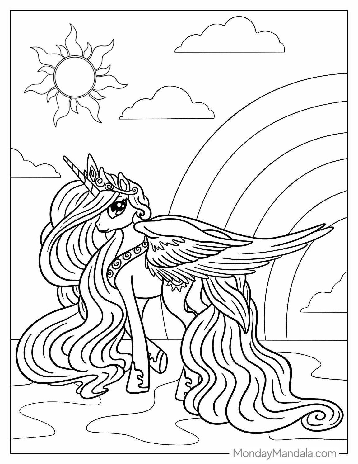 74 Unicorn Coloring Pages Free PDF Printables 