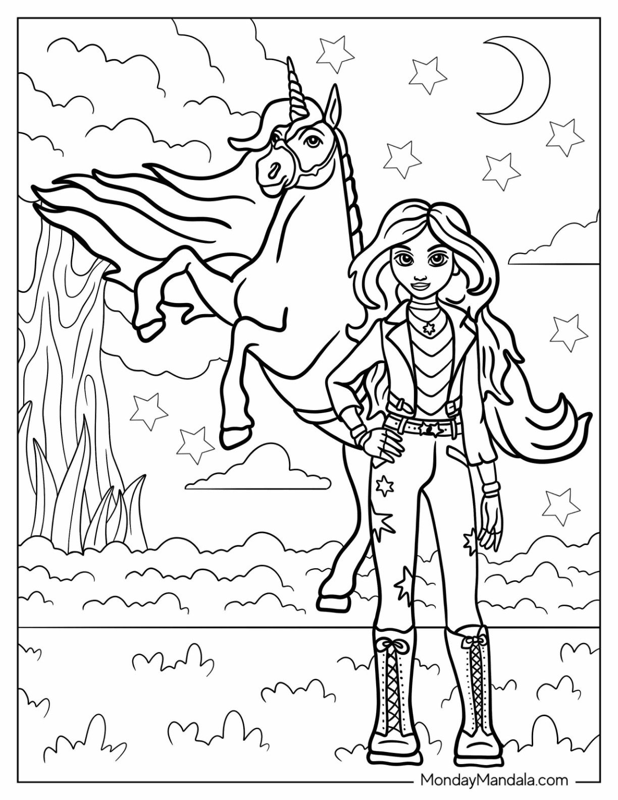 74 Unicorn Coloring Pages Free PDF Printables 