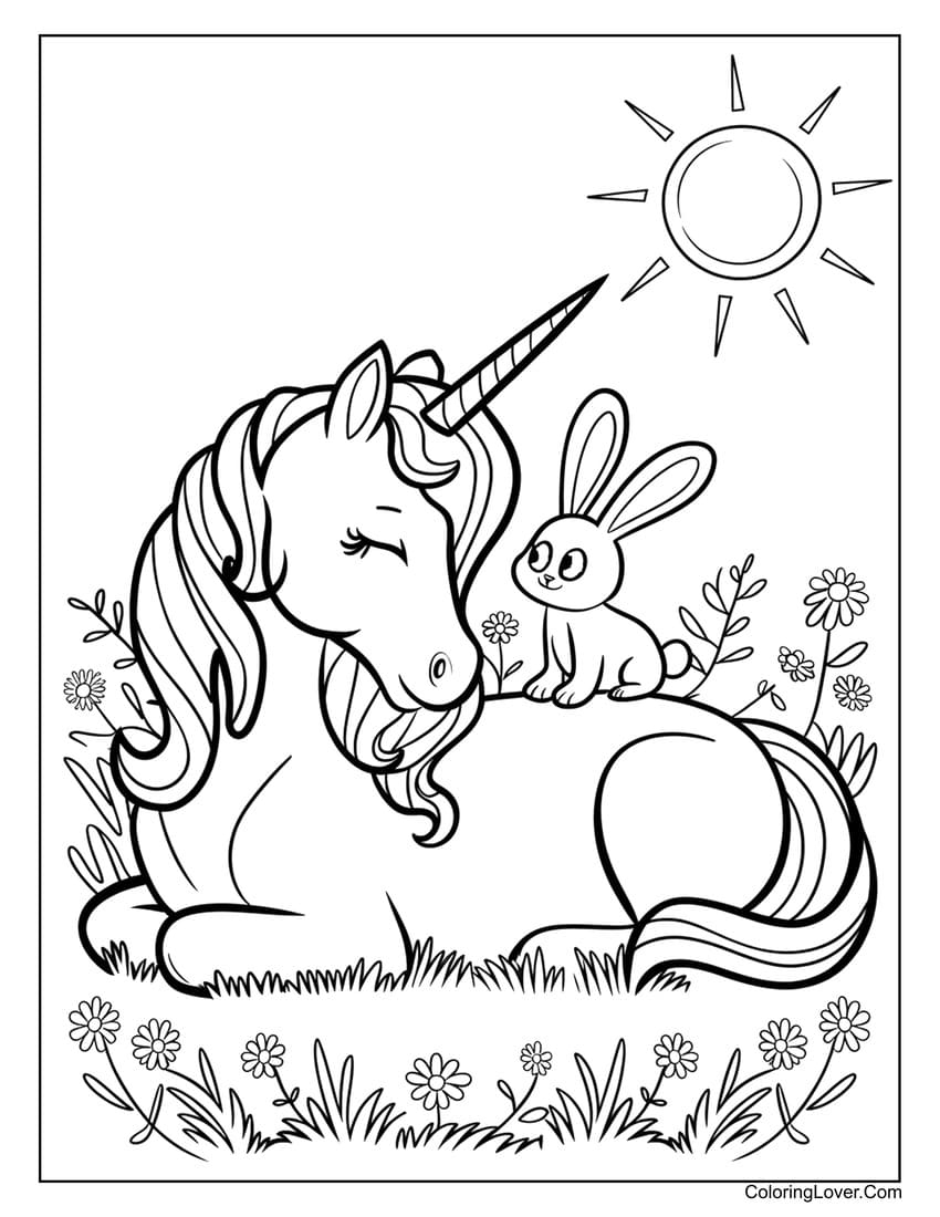 Coloring Pages Unicorns Printable