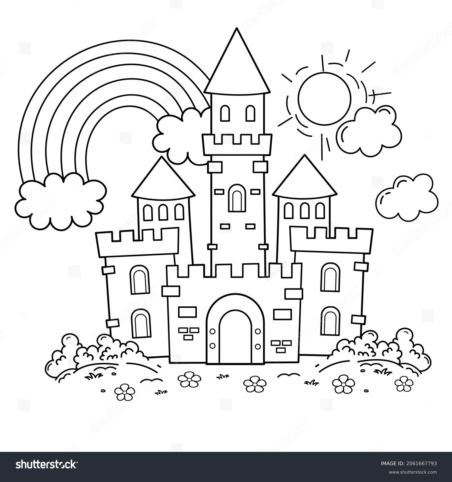 Castle Coloring Pages Free