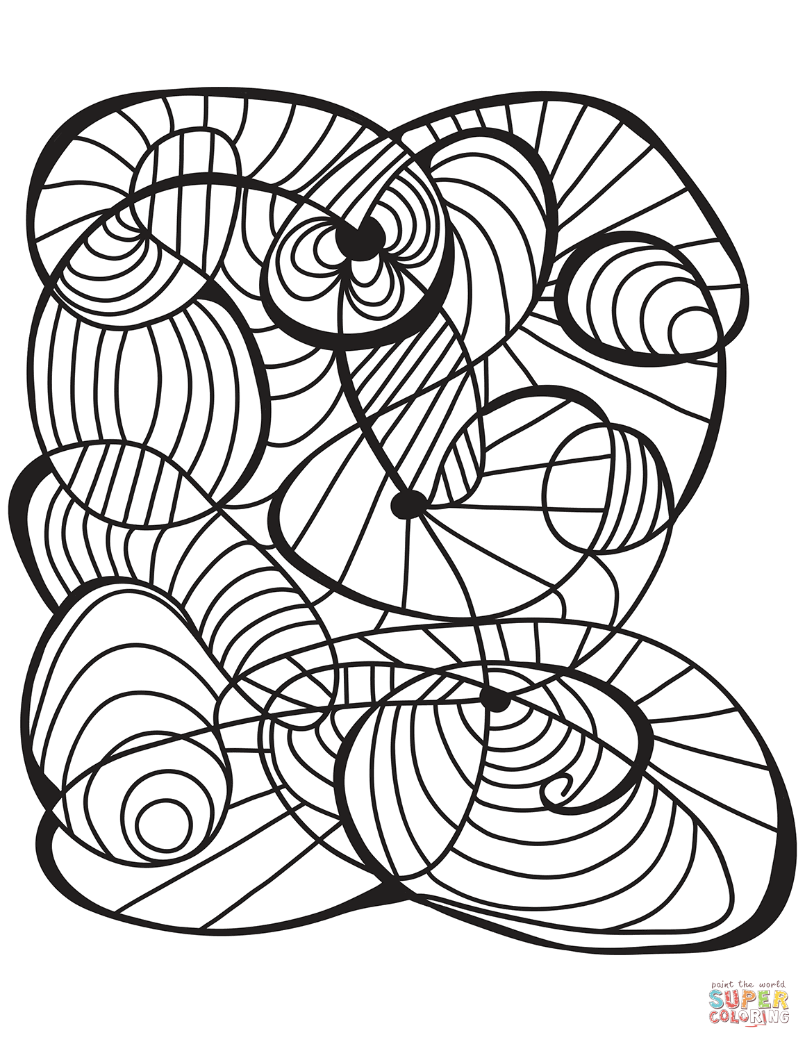 Abstract Art Printable Coloring Pages