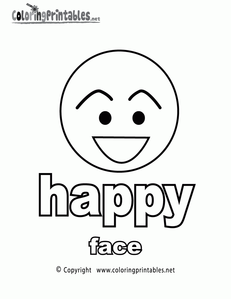 Printable Face Coloring Pages