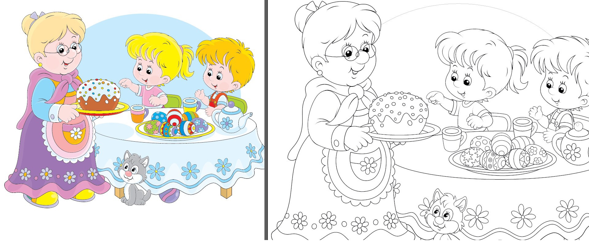 Adobe Illustrator Converting A Colored Vector Eps To Coloring Page Single Line Art Graphic Design Stack Exchange