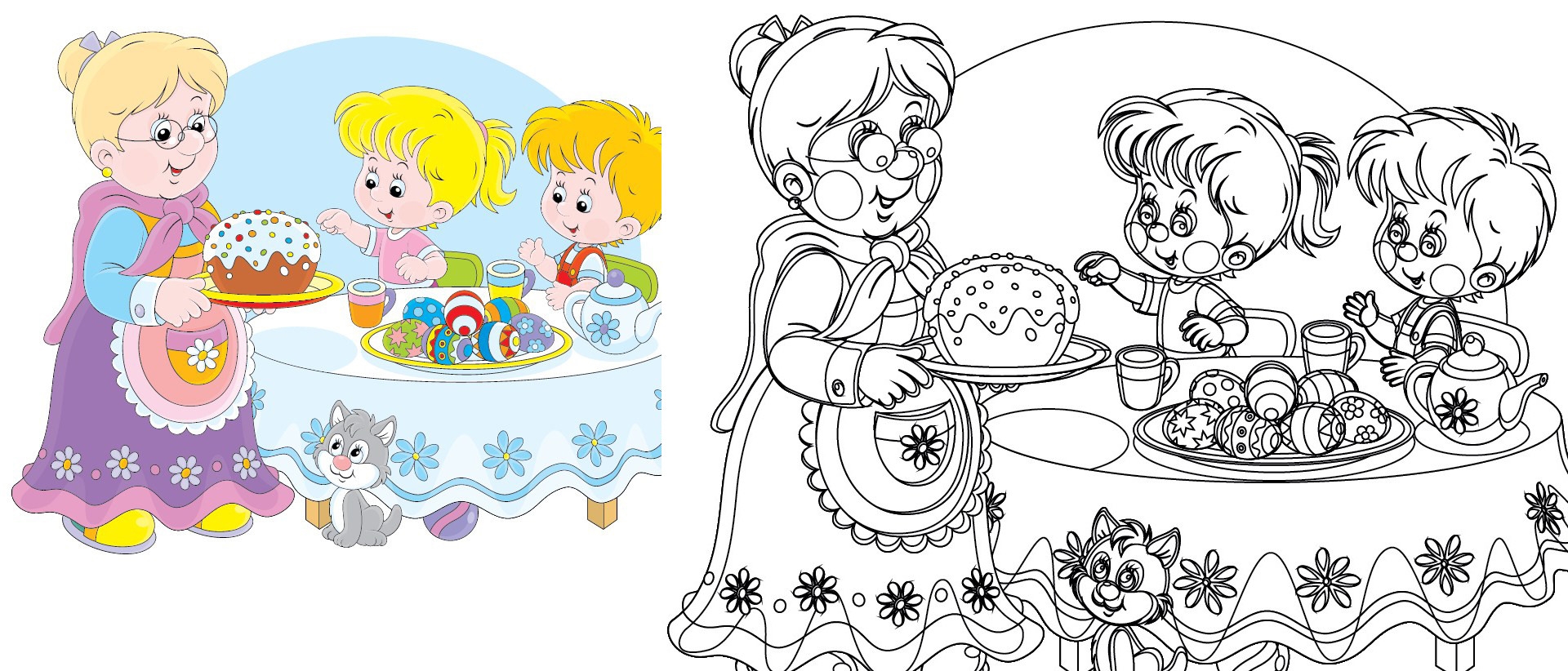 Adobe Illustrator Converting A Colored Vector Eps To Coloring 