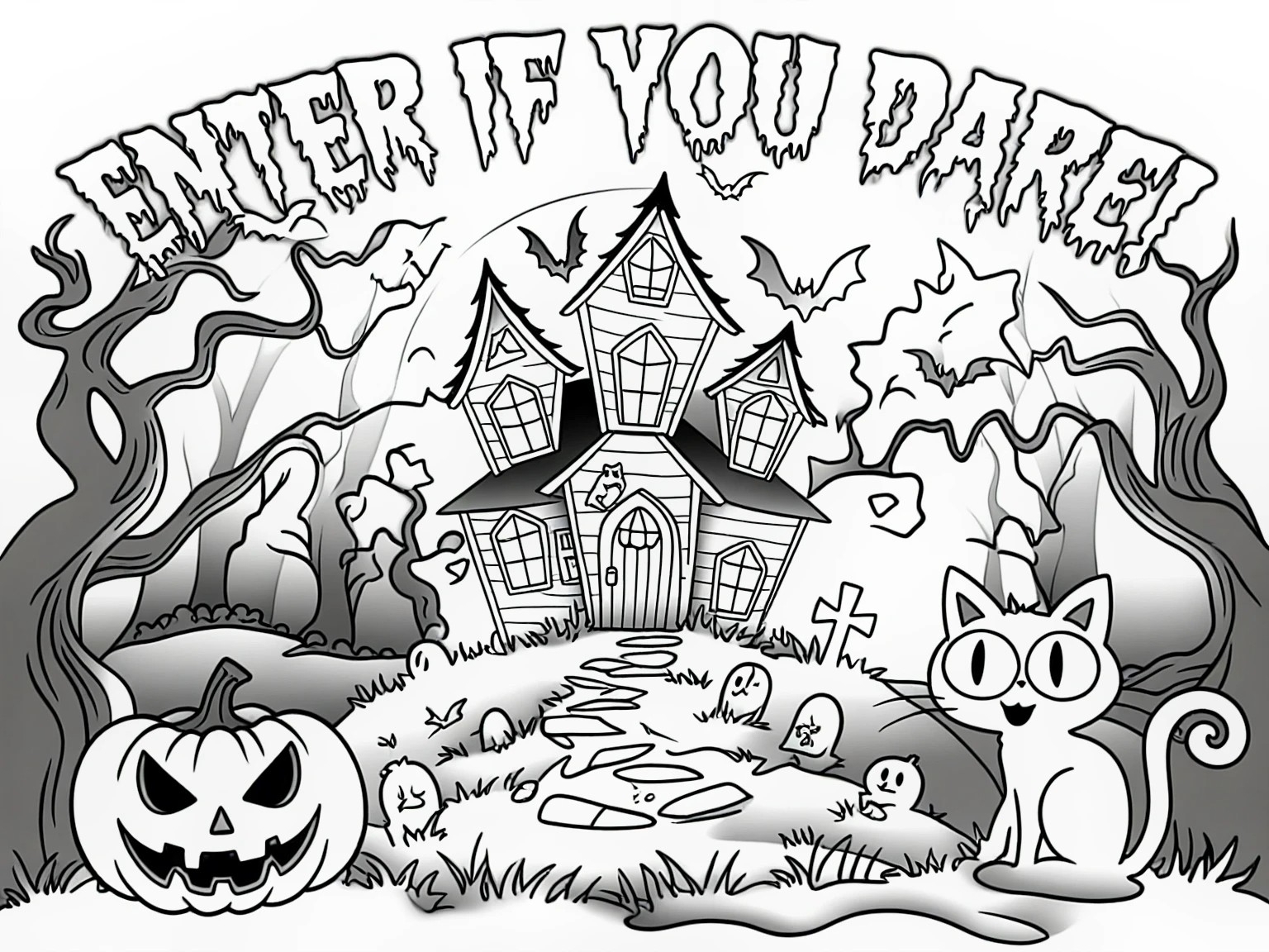 Adult Halloween Coloring Pages Free Printables 