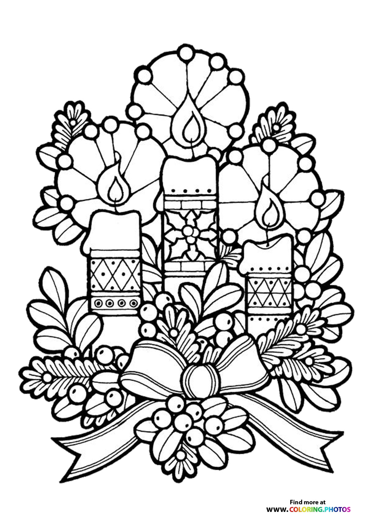 Advent Candles Coloring Pages For Kids