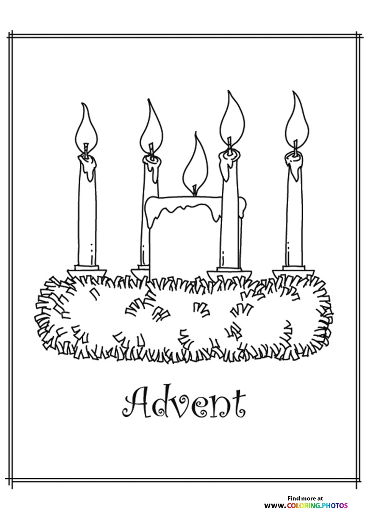 Advent Coloring Pages For Kids